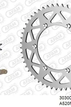 AFAM - 520XRR3 118 ARS (CLIP) GOLD & SPROCKETS - Chain Kits - ALU Ambachtelijk