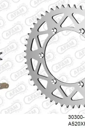 AFAM - 520XRR3 110 ARS (CLIP) GOLD & SPROCKETS - Chain Kits - ALU Topkwaliteit