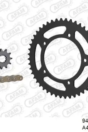 Tijdelijk Beschikbaar AFAM - 420R1 124 AR - Chain Kits - GOLD & SPROCKETS