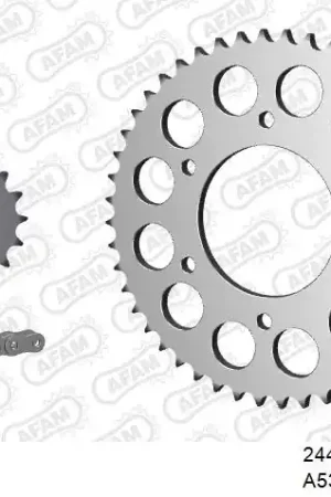 AFAM - 530XRR2 120 MRS (RIVET) & SPROCKETS - Chain Kits - STEEL Nieuwe Collectie