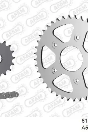 Uitverkoop AFAM - 520XLR2 106 ARS (CLIP) & SPROCKETS - Chain Kits - STEEL