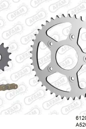 Luxe AFAM - 520MR2 104 ARS (CLIP) GOLD & SPROCKETS - Chain Kits - STEEL