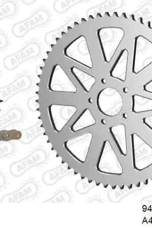 AFAM - 428R1 120 AR (CLIP) GOLD & SPROCKETS - Chain Kits - ALU Wereldwijde Verzending