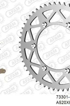 Gereduceerde Prijs AFAM - 520XRR3 114 ARS (CLIP) GOLD & SPROCKETS - Chain Kits - ALU