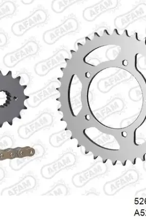 AFAM - 520XMR3 98 MRS (RIVET) & SPROCKETS - Chain Kits - STEEL Uitverkoop