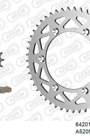 AFAM - 520MR2 112 ARS (CLIP) GOLD & SPROCKETS - Chain Kits - ALU Origineel