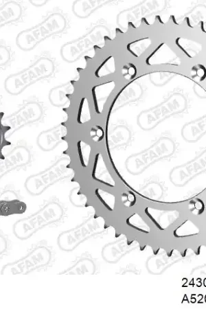 Dagaanbieding AFAM - 520XRR3 114 ARS (CLIP) GOLD & SPROCKETS - Chain Kits - ALU