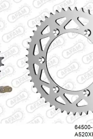 AFAM - 520XRR3 116 ARS (CLIP) GOLD & SPROCKETS - Chain Kits - ALU Topkwaliteit