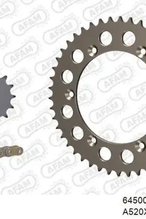 AFAM - 520XRR3 114 ARS (CLIP) GOLD & SPROCKETS - Chain Kits - ALU Wereldwijde Verzending