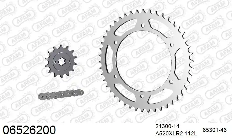 Trendy AFAM - 520XRR3 112 ARS (CLIP) GOLD & SPROCKETS - STEEL