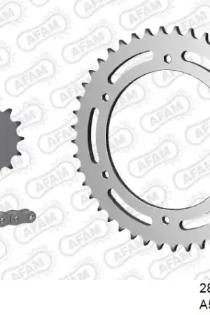 Voordeelprijs AFAM - 525XMR3 108 MRS (RIVET) & SPROCKETS - Chain Kits - STEEL