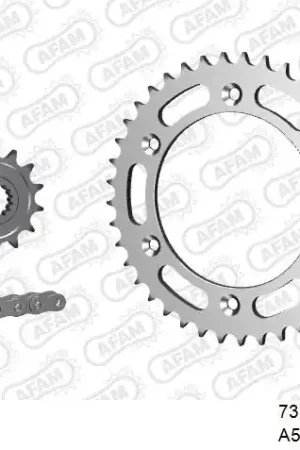 Merkproduct AFAM - 520XRR3 108 ARS (CLIP) GOLD & SPROCKETS - Chain Kits - STEEL