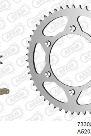 Wereldwijde Verzending AFAM - 520XRR3 114 ARS (CLIP) GOLD & SPROCKETS - Chain Kits - STEEL