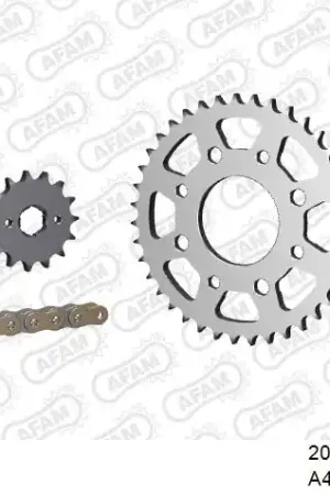 AFAM - 428R1 108 AR (CLIP) GOLD & SPROCKETS - Chain Kits - STEEL Bestseller