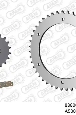 AFAM - 530XMR3 108 MRS (RIVET) - Chain Kits - STEEL Exclusieve Aanbieding
