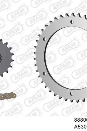 AFAM - 530XMR3 106 MRS (RIVET) & SPROCKETS - Chain Kits - STALEN Direct Verzonden