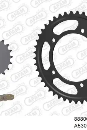 Op = Op AFAM - 530XMR3 106 MRS - Chain Kits - RIVET & SPROCKETS