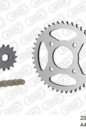 Nieuw AFAM - 428R1 120 AR (CLIP) GOLD & SPROCKETS - STEEL