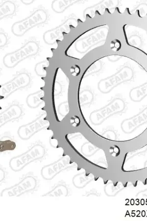 Trendy AFAM - 520XRR3 110 ARS (CLIP) GOLD & SPROCKETS - STEEL
