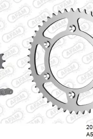 Gratis Verzending AFAM - 520XRR3 114 ARS (CLIP) GOLD & SPROCKETS - STEEL