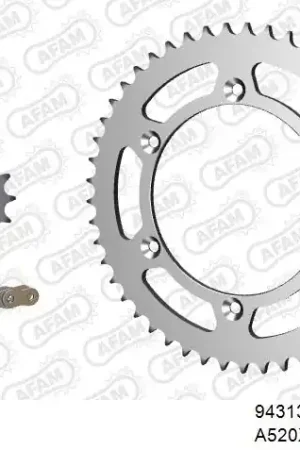 AFAM - 520XRR3 112 ARS (CLIP) GOLD & SPROCKETS - STEEL Lage Kosten