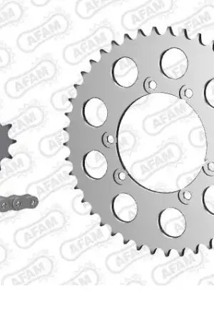 Tijdelijk Beschikbaar AFAM - 520MR2 102 ARS (CLIP) GOLD & SPROCKETS - Chain Kits - ALU