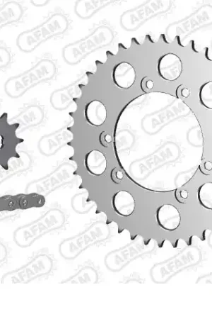 Uitverkoop AFAM - 520MR2 100 ARS (CLIP) GOLD & SPROCKETS - Chain Kits - ALU
