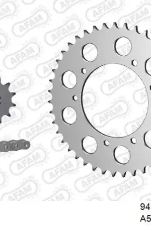Premium AFAM - 520XRR3 104 ARS (CLIP) GOLD & SPROCKETS - ALU