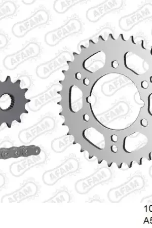 AFAM - 520XRR3 76 ARS (CLIP) GOLD & SPROCKETS - STEEL Nieuw