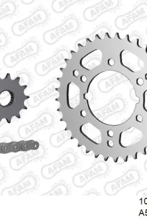 AFAM - 520XRR3 76 ARS (CLIP) GOLD & SPROCKETS - STEEL Budget