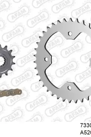 AFAM - 520XRR3 98 ARS (CLIP) GOLD & SPROCKETS - STEEL Budget