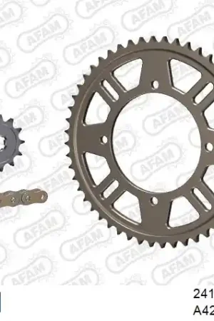 Origineel AFAM - 428MX 124 ARS (CLIP) GOLD & SPROCKETS - Chain Kits - ALU