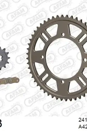 Budget AFAM - 428MX 124 ARS (CLIP) GOLD & SPROCKETS - Chain Kits - ALU