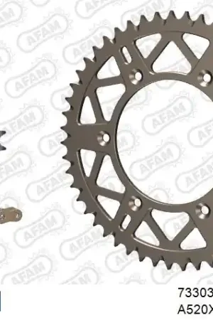 AFAM - 520XRR3 114 ARS (CLIP) GOLD & SPROCKETS - Chain Kits - ALU Gereduceerde Prijs