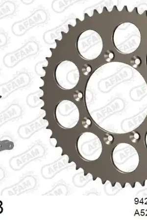 Favoriet AFAM - 520XRR3 114 ARS (CLIP) GOLD & SPROCKETS - Chain Kits - ALU