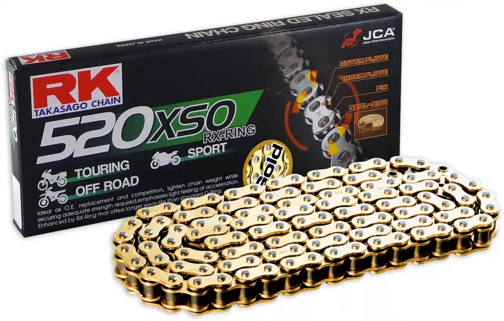Exclusief RK - GB520XSO2 - Chain Kits - 110 CLF RIVET & SPROCKETS