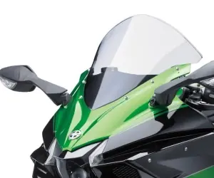 Betaalbaar Kawasaki Hoger windscherm, Helder