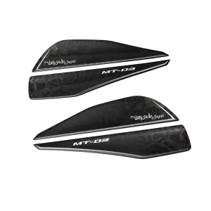 Yamaha MT-03 Darkside Tankpads Zijkant Rechtstreeks Van De Fabrikant