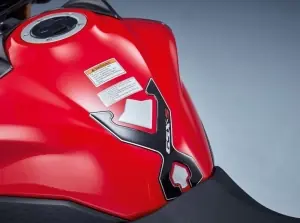 Tankpad zwart/zilver GSX-S750/125 Luxe