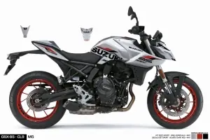 Hete Deal Kit Deco GSX8S silver/red