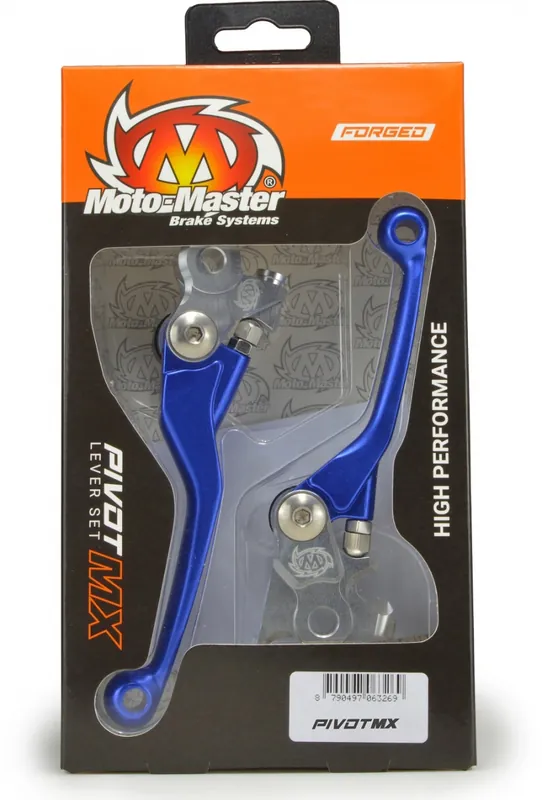 Shop Nu MOTO MASTER - LEVER FORGED MX PIVOT SET - Hand Controls - HUSQVARNA, BLUE