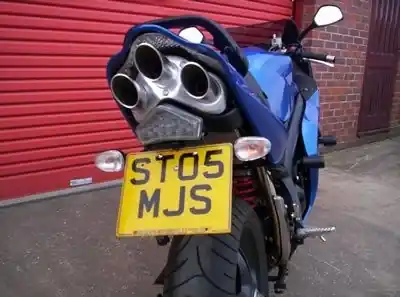 Op = Op R&G - LICENCE PLATE HOLDER - Accessories - Zwart voor Triumph Sprint 1050