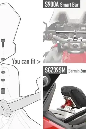 GIVI - 03SKIT-KIT - Accessories - Montagekit voor S900A/S901A Smart Bar Koop Vandaag