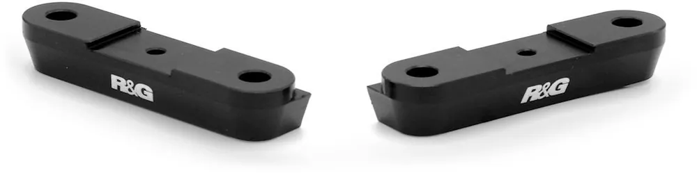 Beperkt Aanbod R&G - REAR FOOTREST PLATE - Accessories - Black, Pair