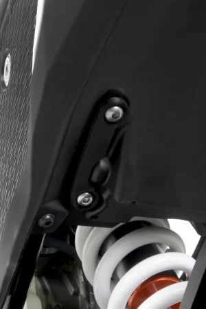 R&G - REAR FOOTREST PLATE LEFT SIDE - Accessories - BLACK Flitsaanbieding