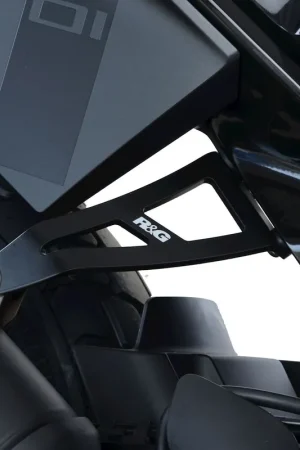 Weekendaanbieding R&G - EXHAUST HANGER, BLACK + BLANKING PLATE - Accessories - Compatible with Husqvarna 701 k, Husqvarna 701 l