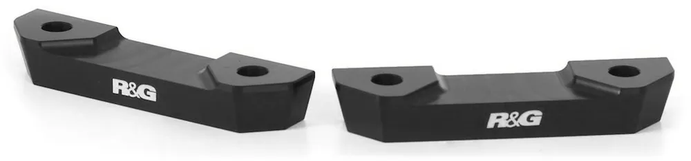 R&G - REAR FOOTREST PLATE, BLACK - Accessories - Compatibel met Honda CBR1000RR Exclusieve Aanbieding