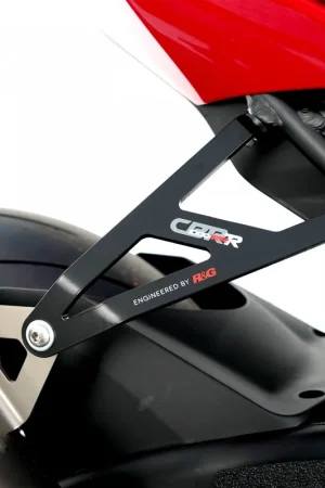 R&G - EXHAUST HANGER, BLACK + BLANKING PLATE - Accessories - Geschikt voor Honda CBR1000RR-R(SP) 20- Uitverkoop