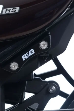 Ambachtelijk R&G - REAR FOOTREST PLATE, SILVER, PAIR - Accessories - Compatible with Kawasaki Z900
