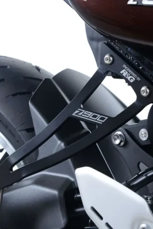 R&G - EXHAUST HANGER, BLACK + SILVER BLANKING PLATE - Accessories - Geschikt voor Kawasaki Z900RS Trendy